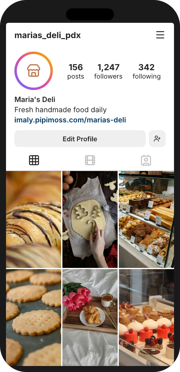 Social Profile (e.g. Instagram)